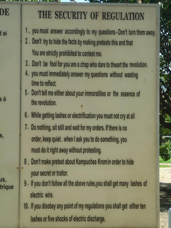 S21 Prison Rules