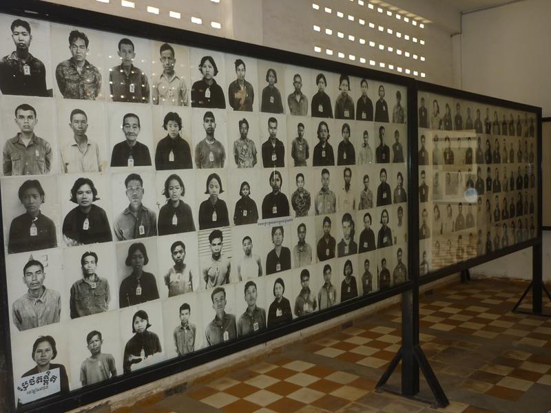 Photos of S21 prisoners. There were rooms and rooms of these.