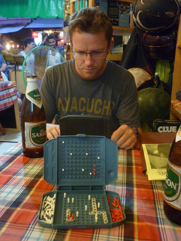 Battleships and Beer - a great way to spend a rainy day