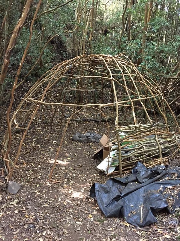 The sweat lodge - which we didn't actually get to use