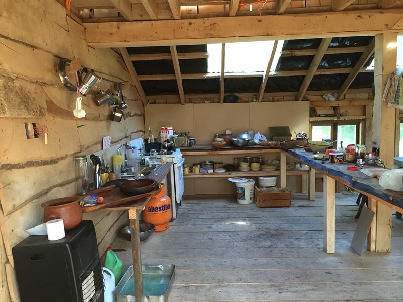 The kitchen in the barn