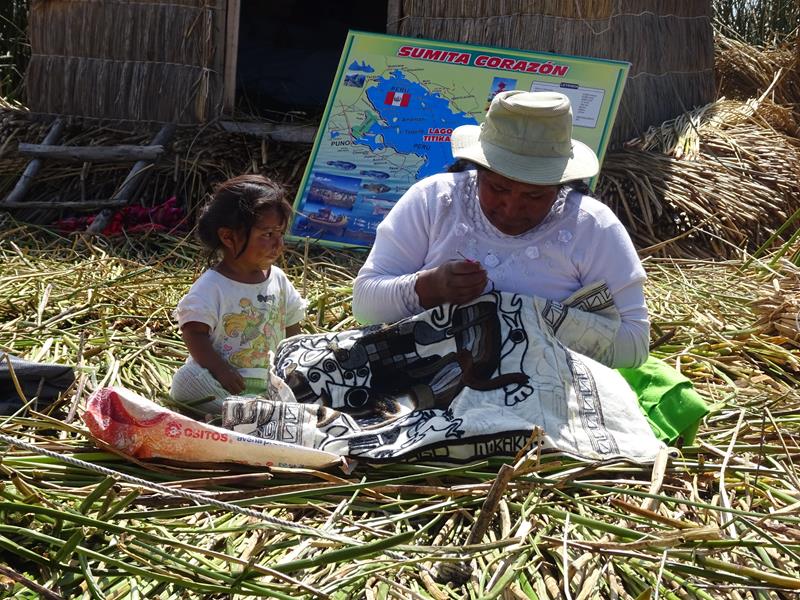 Making and selling crafts is now a major occupation on the islands